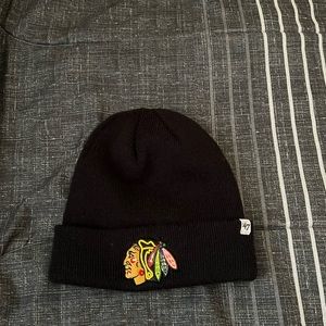 Chicago Blackhawk’s beanie